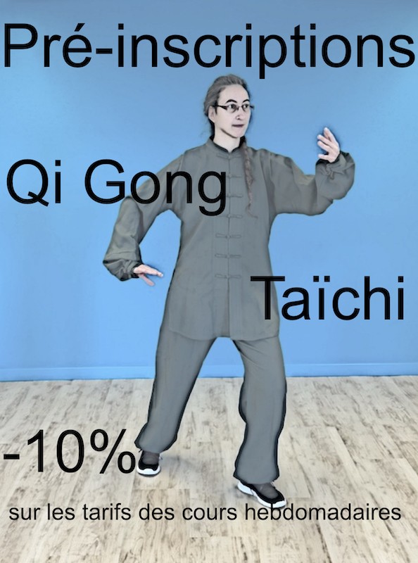 reduction de 10% pour les inscriptions cours de Qi Gong et Taichi à Vernier